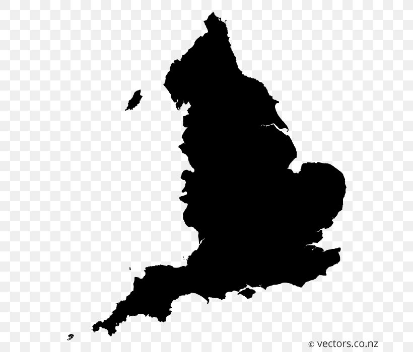 Blank Map Regions Of England, PNG, 700x700px, Map, Administrative Division, Black, Black And White, Blank Map Download Free