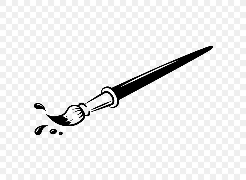 T-shirt Paintbrush Painting, PNG, 600x600px, Tshirt, Black And White, Body Jewelry, Brush, Cold Weapon Download Free