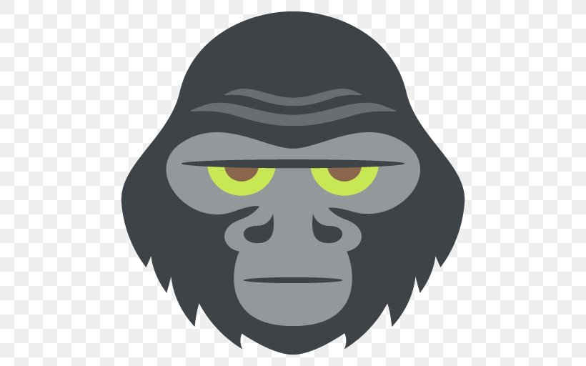 Gorilla Ape Chimpanzee Monkey Clip Art, PNG, 512x512px, Gorilla, Animal, Ape, Cartoon, Chimpanzee Download Free