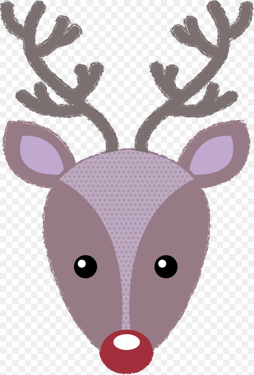 Reindeer, PNG, 973x1435px, Deer, Antler, Fawn, Head, Pink Download Free