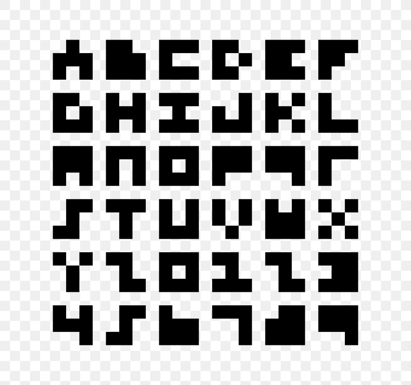 Minecraft 3x3 Pixel Art Font, PNG, 768x768px, Minecraft, Alphabet, Area, Bitmap, Black Download Free