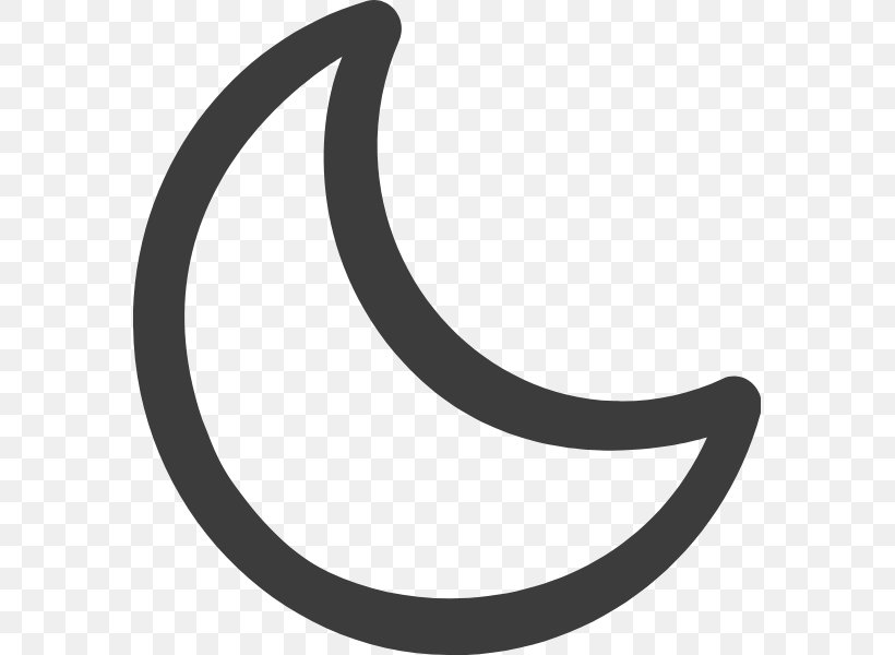 Moon Symbol, PNG, 575x600px, Crescent, Blackandwhite, Cdr, Moon, Symbol Download Free