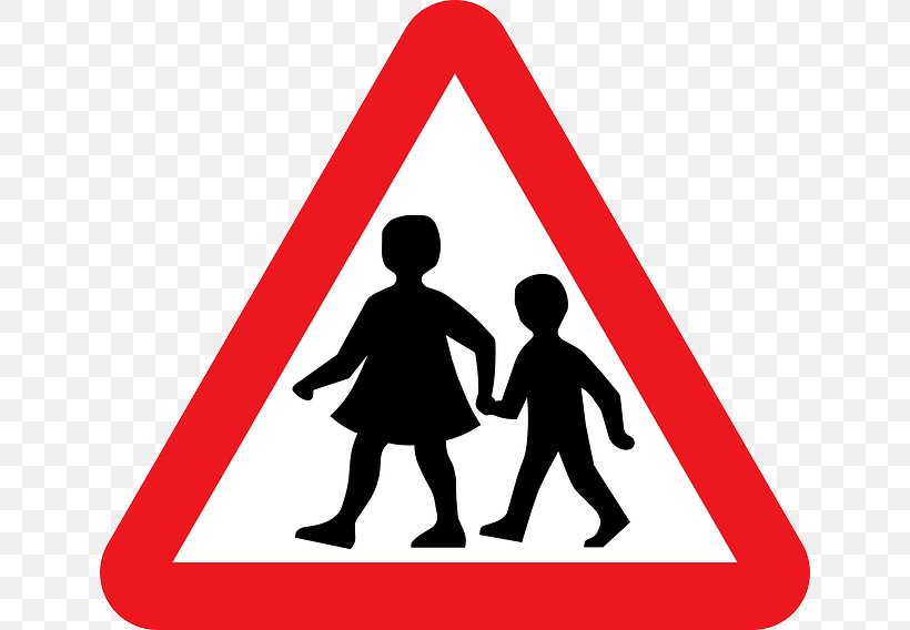 Traffic Sign Pedestrian Crossing Warning Sign Clip Art, PNG, 640x568px, Traffic Sign, Area, Brand, Child, Communication Download Free