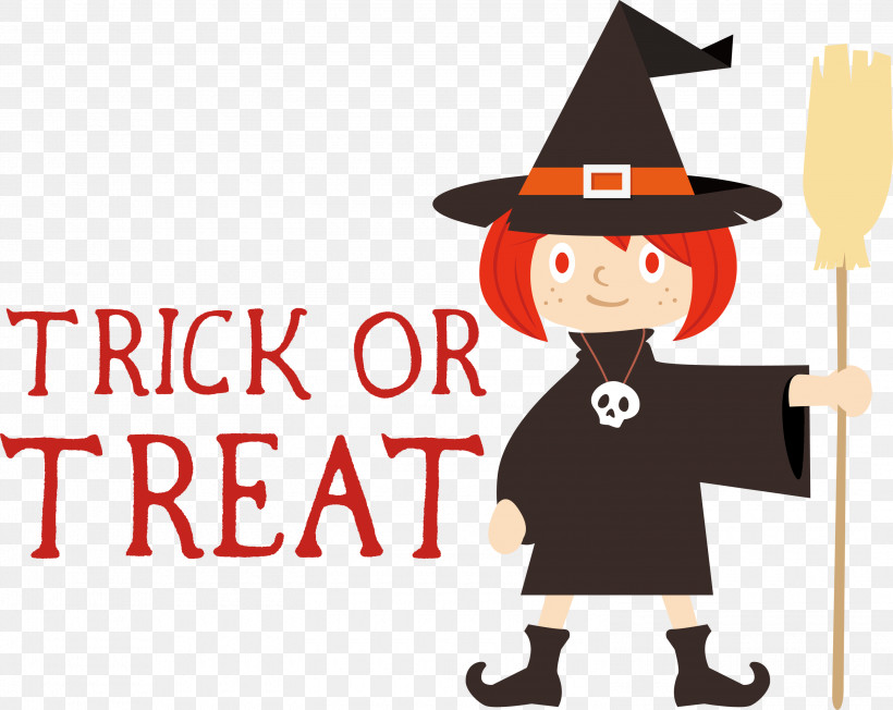 Trick Or Treat Trick-or-treating Halloween, PNG, 3000x2386px, Trick Or Treat, Behavior, Cartoon, Halloween, Happiness Download Free