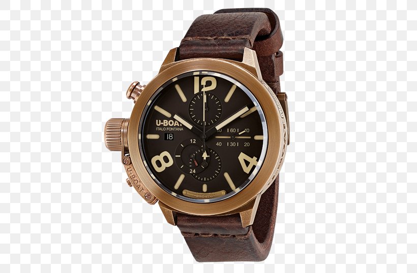 Watch U-boat Chronograph German Submarine U-47 Bronze, PNG, 538x538px, Watch, Automatic Watch, Brand, Bronze, Brown Download Free