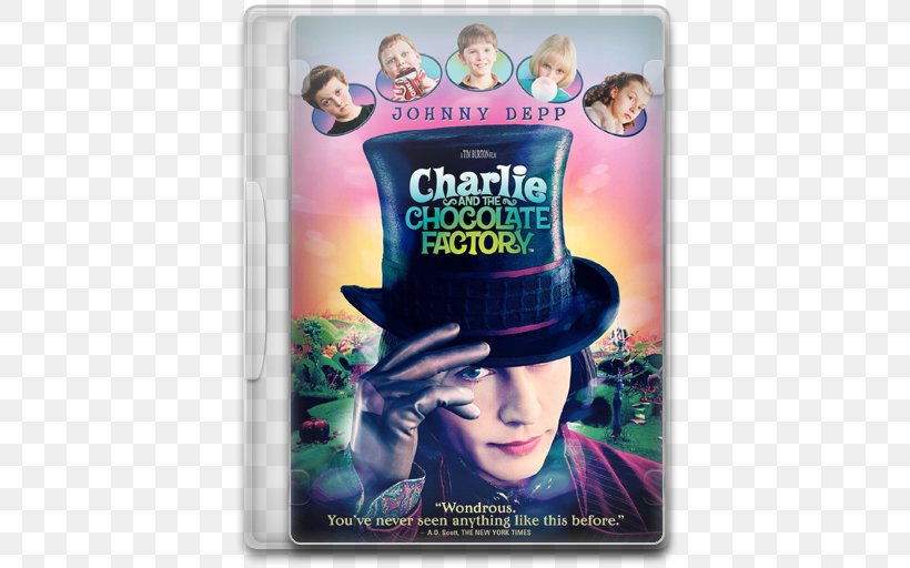Charlie And The Chocolate Factory Charlie Bucket Willy Wonka Film, PNG, 512x512px, 2005, Charlie And The Chocolate Factory, Advertising, Candy, Charlie Bucket Download Free