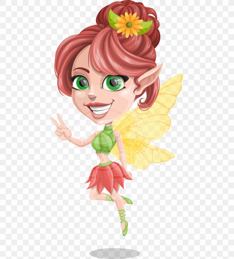 Fairy Floral Design Clip Art Cartoon Character, PNG, 957x1060px, Fairy, Adobe Character Animator, Animation, Art, Brown Hair Download Free