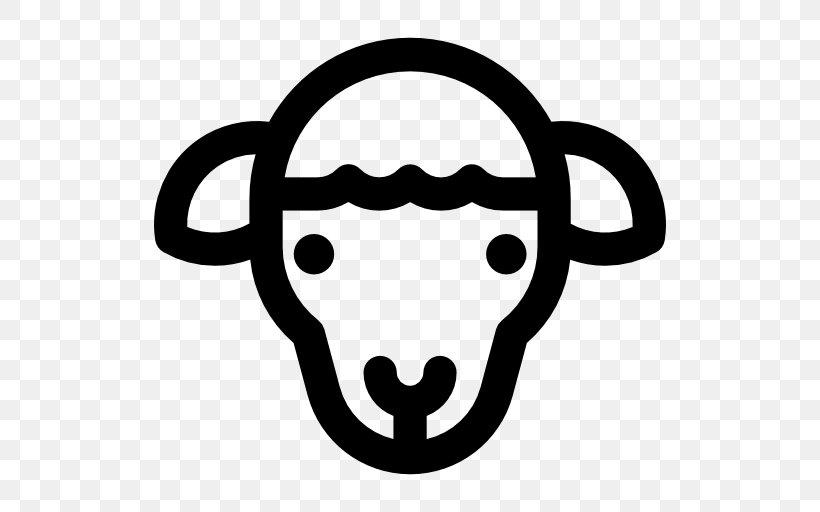 Sheep Clip Art, PNG, 512x512px, Sheep, Animal, Black And White, Face, Head Download Free