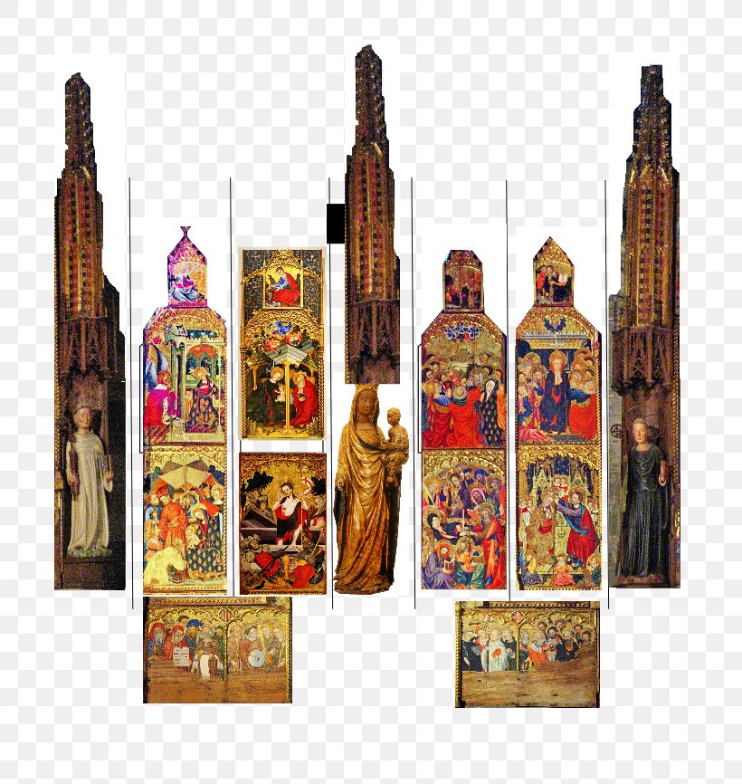 Gothic Altarpiece Of Santes Creus Museu Nacional D'Art De Catalunya Altarpiece Of Saint Barbara Reredos, PNG, 700x866px, Reredos, Altar, Altarpiece, Art, Chapel Download Free