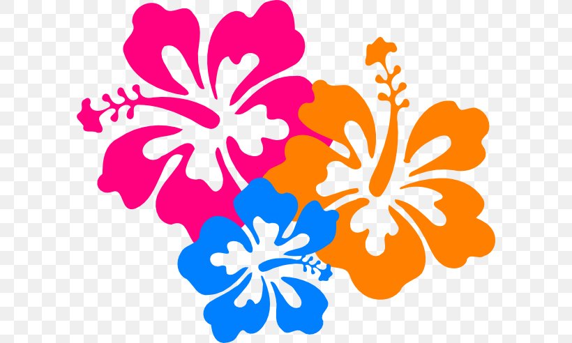 Hawaiian Flower Clip Art, PNG, 600x492px, Hawaii, Blue, Cut Flowers, Drawing, Flora Download Free
