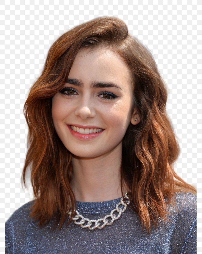 Lily Collins Hairstyle Lob Bob Cut Actor Png 777x1027px Lily