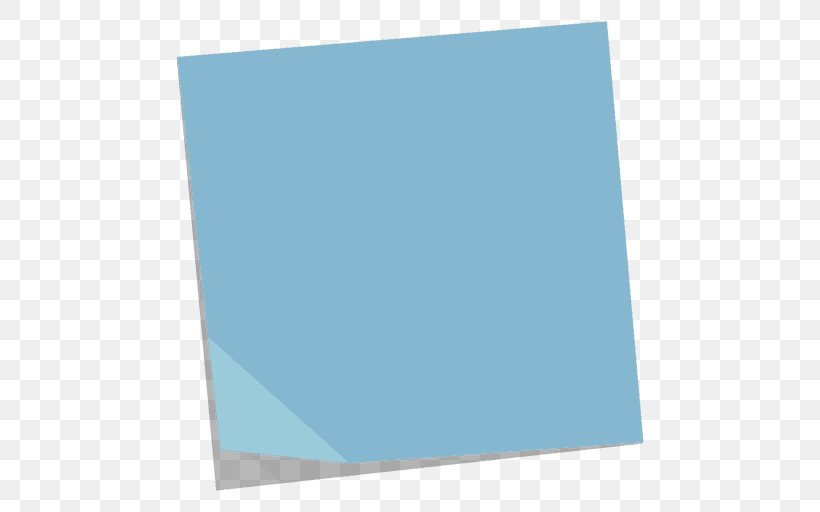 Post-it Note Paper Blue, PNG, 512x512px, Postit Note, Aqua, Azure, Blue