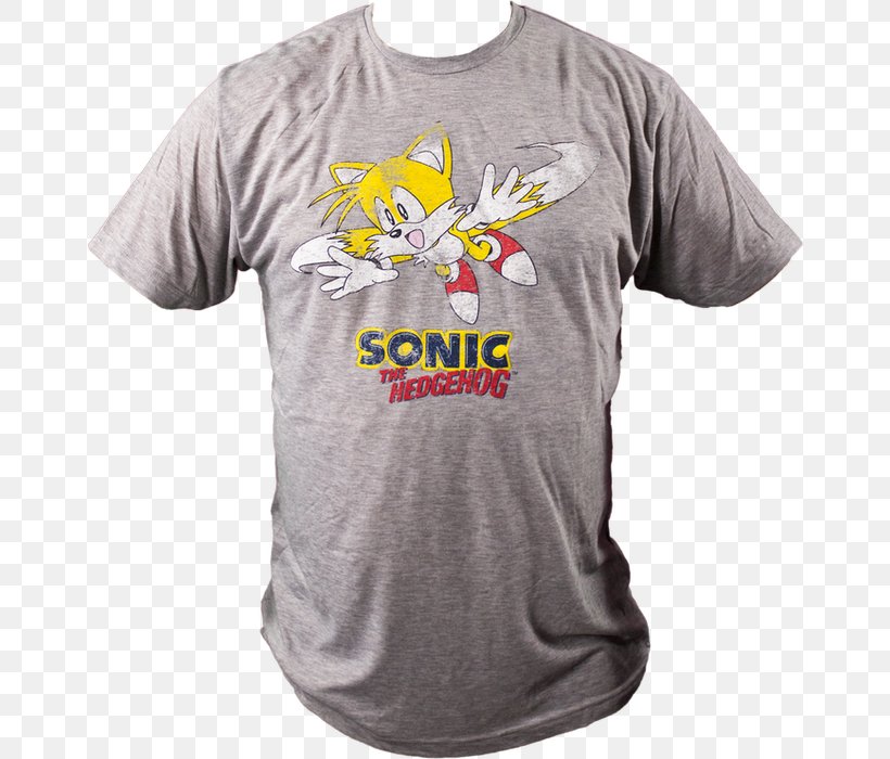 T-shirt Tails Sleeve Sonic Classic Collection, PNG, 660x700px, Tshirt, Active Shirt, Brand, Clothing, Dress Download Free