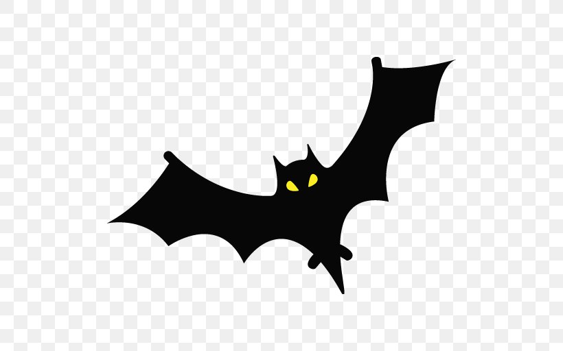 Bat Clip Art, PNG, 512x512px, Bat, Black, Black And White, Fictional Character, Halloween Download Free