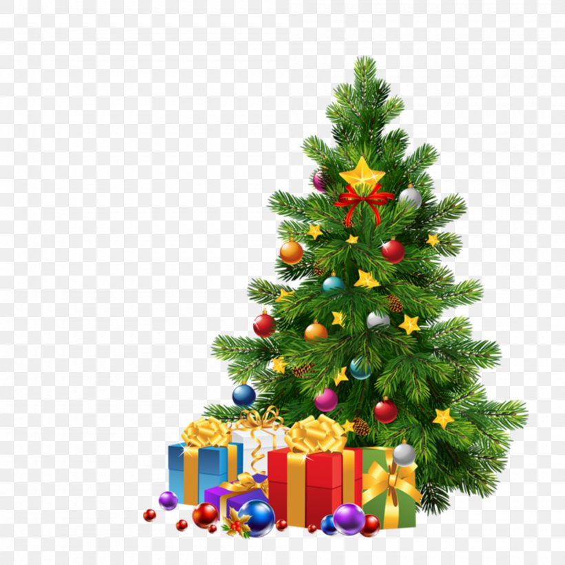 Santa Claus Christmas Tree Christmas Ornament Clip Art, PNG, 2000x2000px, Santa Claus, Artificial Christmas Tree, Christmas, Christmas Card, Christmas Decoration Download Free
