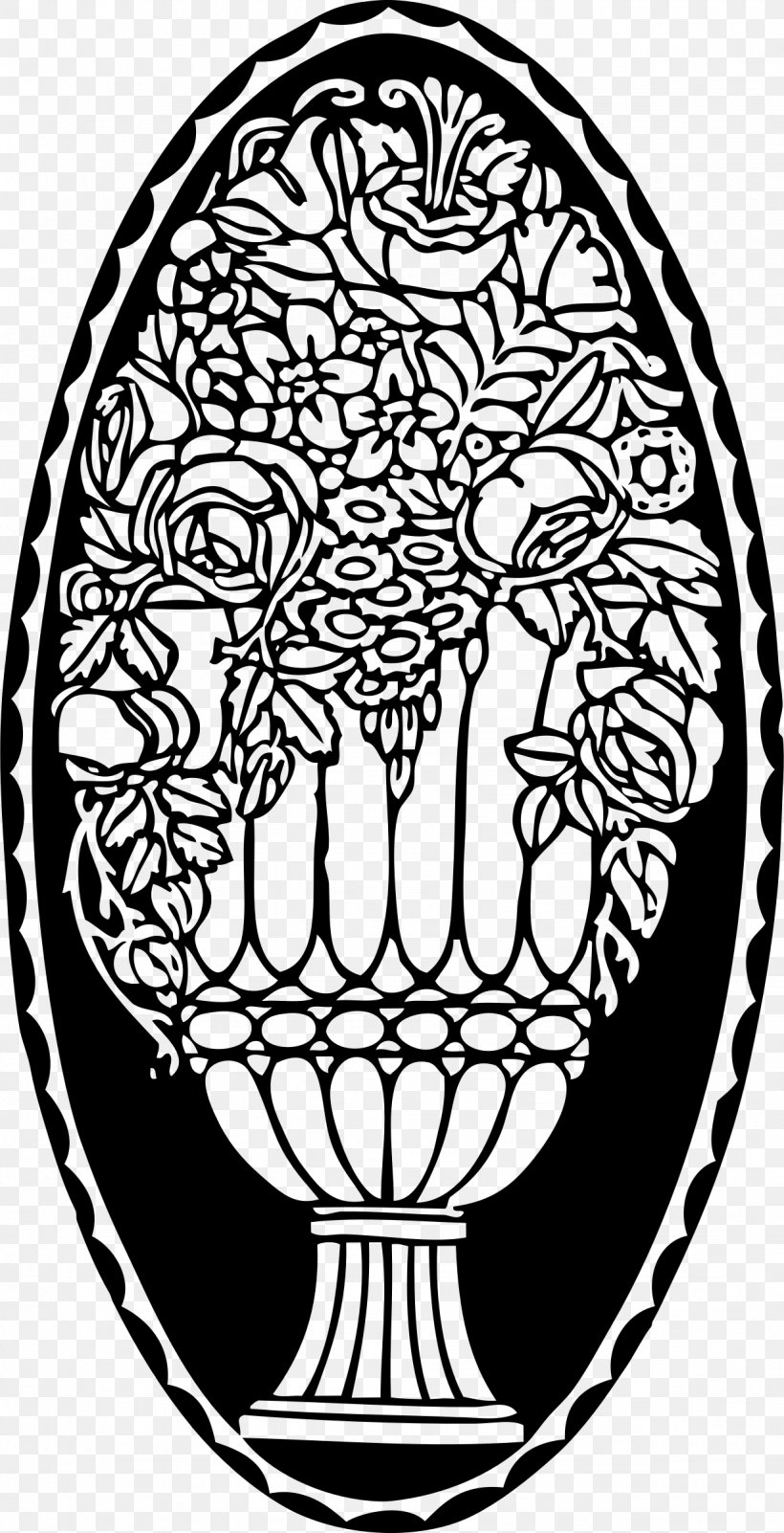 Drawing Decorative Arts Ornament Vase, PNG, 1228x2400px, Drawing, Art, Black And White, Coloring Book, Decorative Arts Download Free