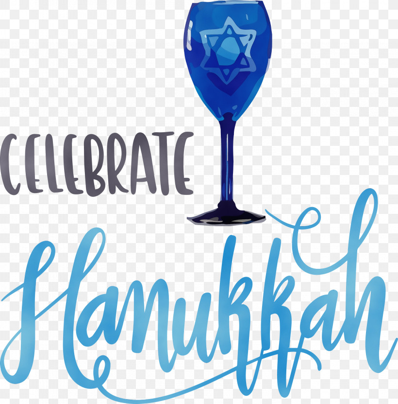 Hanukkah, PNG, 2958x3000px, Hanukkah, Calligraphy, Cartoon, Cobalt Blue, Happy Hanukkah Download Free