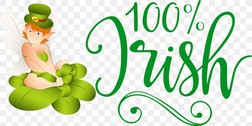 Irish St Patricks Day Saint Patrick, PNG, 3539x1781px, Irish, Fruit, Green, Happiness, Leaf Download Free