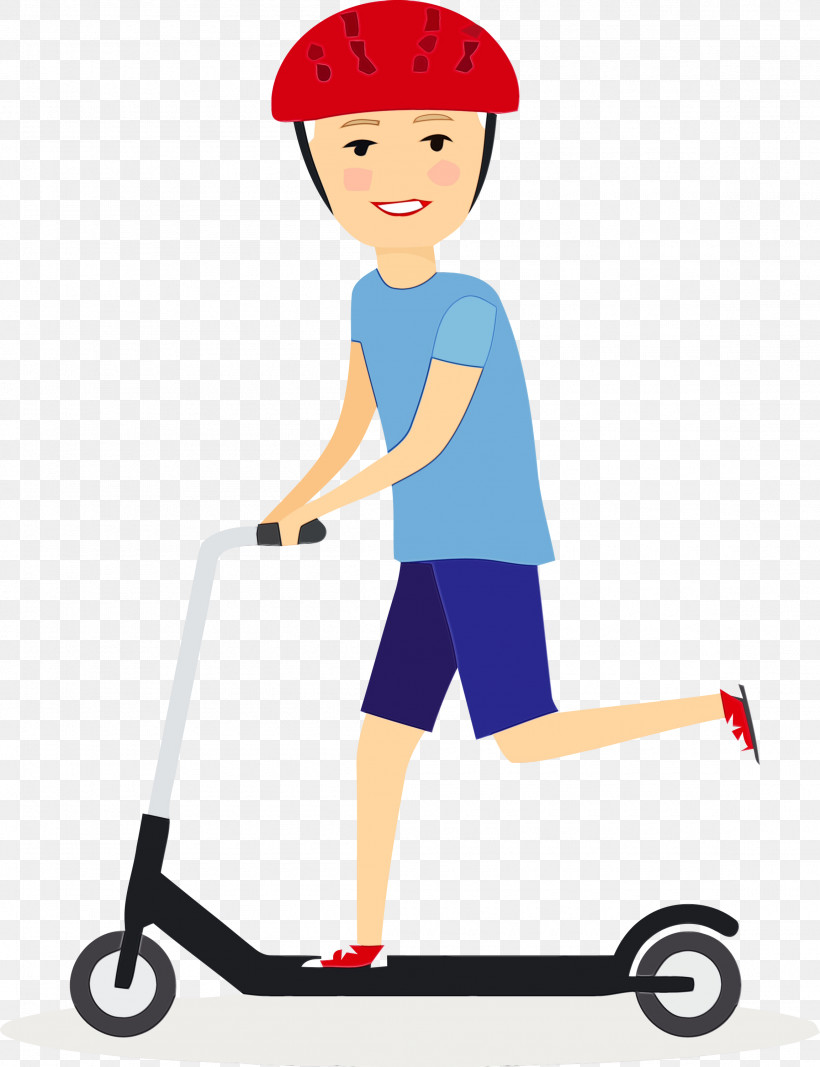 Kick Scooter Vehicle Play Riding Toy Recreation, PNG, 2305x3000px, Watercolor, Balance, Kick Scooter, Paint, Play Download Free