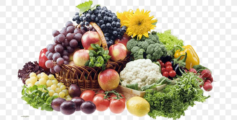 Vegetarian Cuisine Organic Food Basket Of Fruit Vegetable, PNG, 700x416px, Vegetarian Cuisine, Basket, Basket Of Fruit, Diet Food, Food Download Free