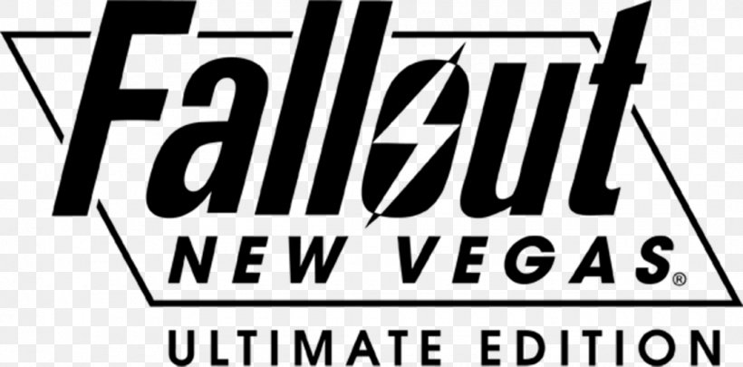 Fallout: New Vegas Fallout 3 Fallout 4 The Elder Scrolls V: Skyrim The Vault, PNG, 1080x534px, Fallout New Vegas, Area, Bethesda Softworks, Black And White, Brand Download Free
