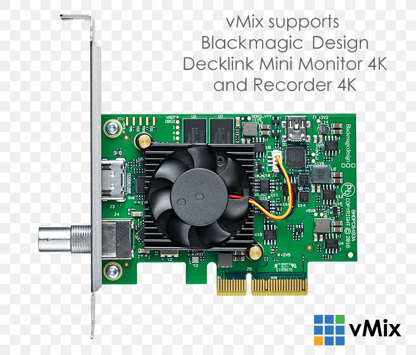 Serial Digital Interface Blackmagic DeckLink Mini Recorder Blackmagic Design Computer Monitors 4K Resolution, PNG, 800x700px, 4k Resolution, Serial Digital Interface, Blackmagic Design, Circuit Component, Computer Component Download Free