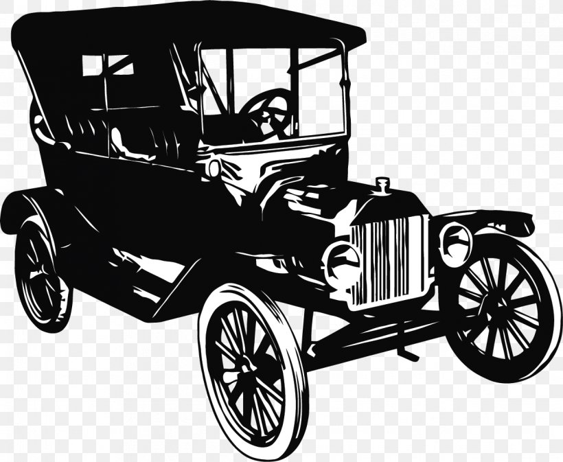 Ford Model T Car Ford Motor Company Ford Model A, PNG, 1218x1001px, Ford, Antique Car, Automotive Design, Black And White, Car Download Free