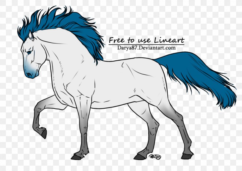 Pony Mustang Line Art Stallion, PNG, 1024x722px, Pony, Animal Figure, Art, Artwork, Bridle Download Free