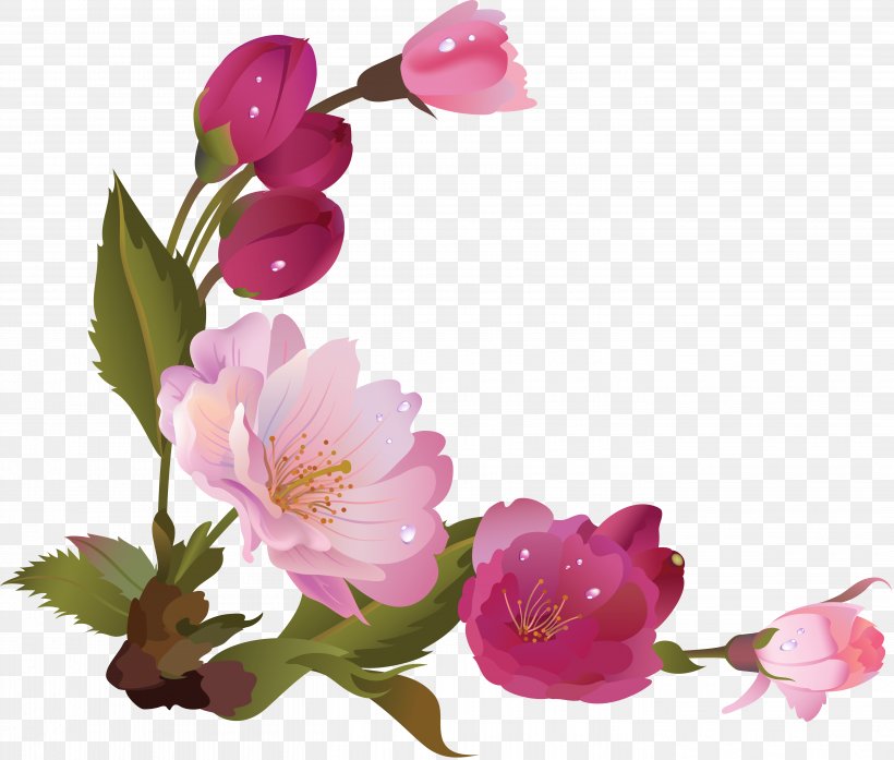 Flower Clip Art, PNG, 5625x4784px, Flower, Blossom, Branch, Cherry Blossom, Floral Design Download Free