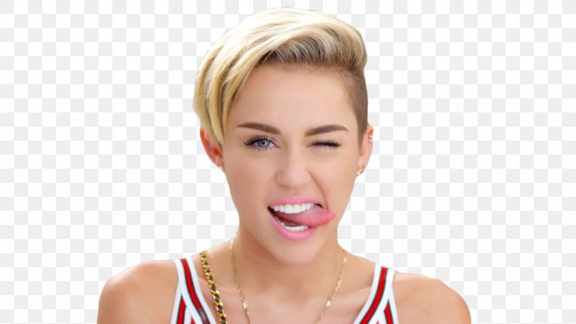 Miley Cyrus Wink Tongue Drawing, PNG, 1024x576px, Watercolor, Cartoon, Flower, Frame, Heart Download Free