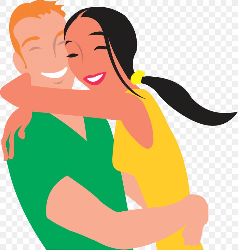 Couple Hug Love Romance Clip Art, PNG, 857x900px, Watercolor, Cartoon, Flower, Frame, Heart Download Free