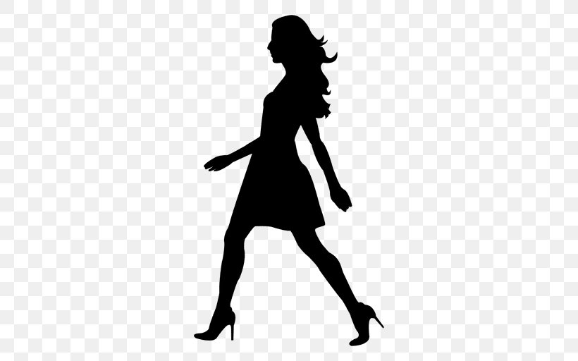 Clip Art Silhouette Image Vector Graphics, PNG, 512x512px, Silhouette, Blackandwhite, Footwear, Girl, Human Download Free