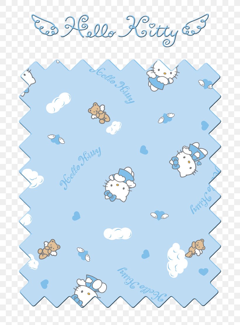 Hello Kitty Graphic Design, PNG, 740x1110px, Hello Kitty, Area, Blue, Border, Cartoon Download Free