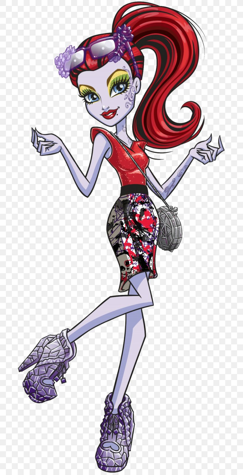 Monster High Doll Frankie Stein Operetta Boo York, Boo York, PNG, 714x1600px, Watercolor, Cartoon, Flower, Frame, Heart Download Free
