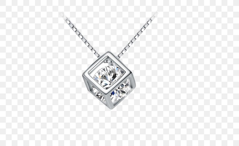 Necklace Jewellery Locket Pendant Sterling Silver, PNG, 500x500px, Necklace, Body Jewelry, Chain, Costume Jewelry, Cubic Zirconia Download Free