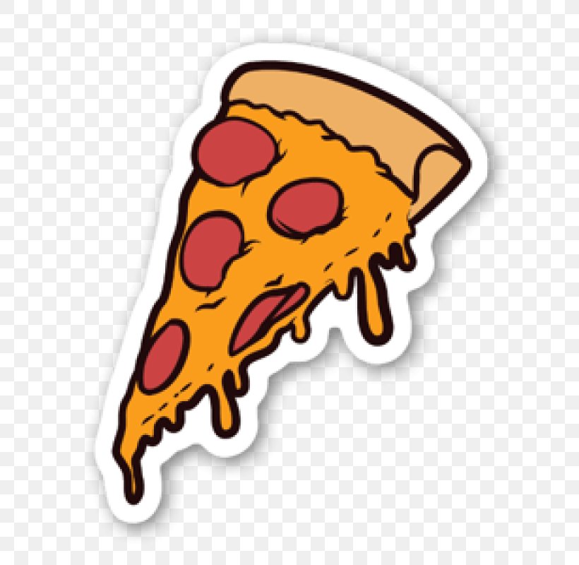 Pizza Pizza Sticker Pepperoni Clip Art, PNG, 800x800px, Pizza, Cartoon, Decal, Drawing, Food Download Free