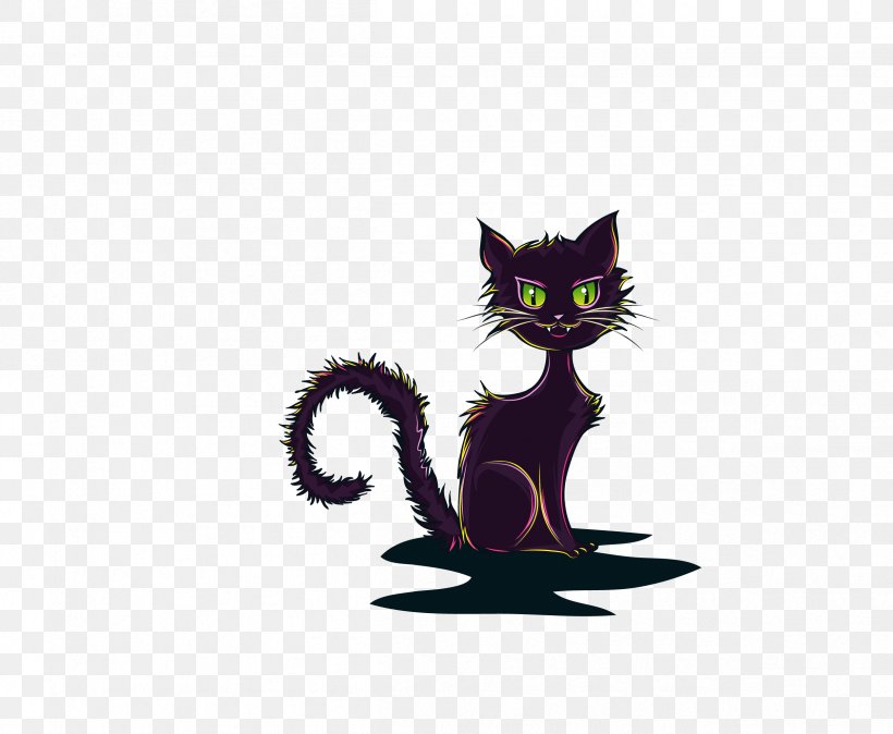 Black Cat Kitten Whiskers, PNG, 2414x1986px, Black Cat, Carnivoran, Cartoon, Cat, Cat Like Mammal Download Free