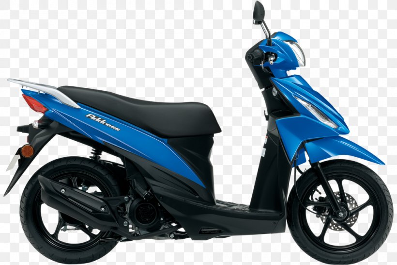 Suzuki Address Scooter Honda Motorcycle, PNG, 1000x666px, Suzuki, Car, Electric Blue, Fourstroke Engine, Honda Download Free