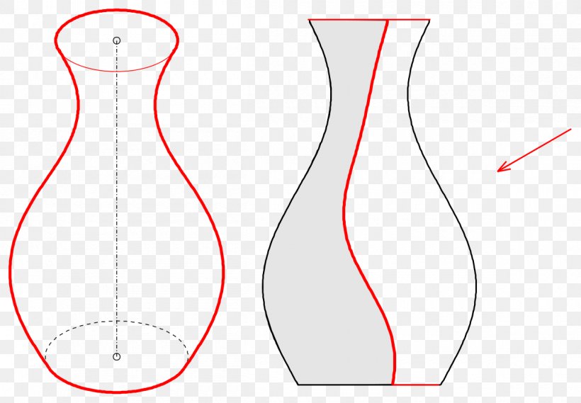 Umrisskonstruktion Vase Drawing Descriptive Geometry, PNG, 1200x833px, Umriss, Abdomen, Area, Cylinder, Descriptive Geometry Download Free