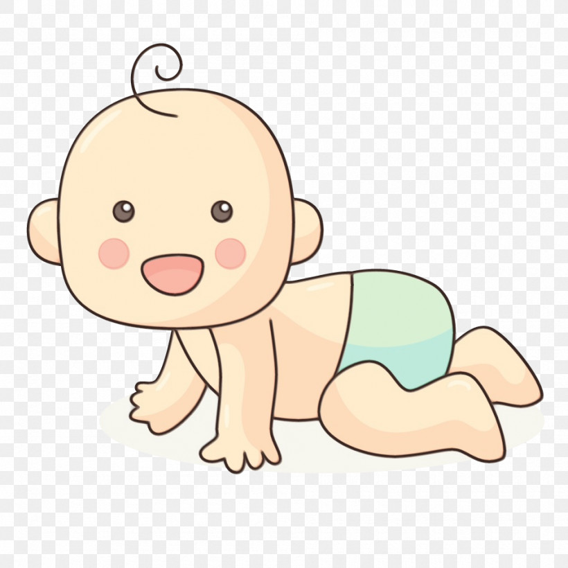 Cartoon Baby Crawling Crawling Child Animation, PNG, 950x950px, Watercolor, Animation, Baby Crawling, Cartoon, Child Download Free
