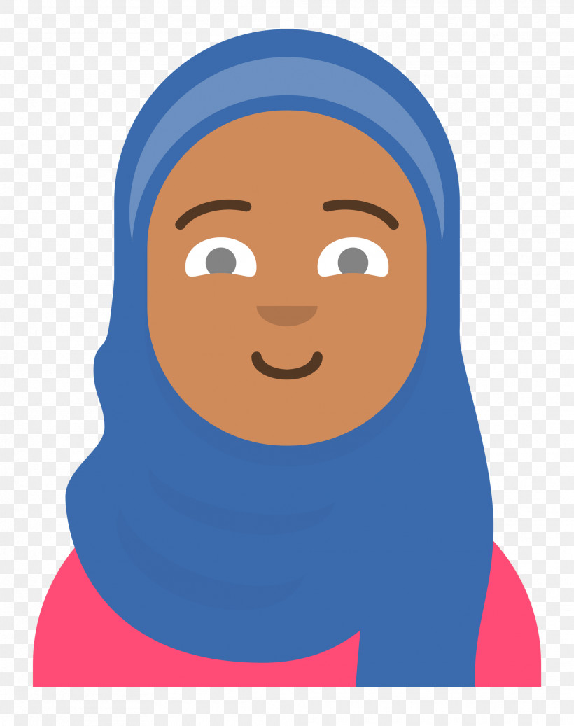 Hijab Avatar, PNG, 1976x2500px, Face, Electric Blue M, Facial Hair, Forehead, Human Download Free
