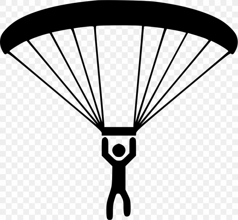 Paragliding Parachuting Parachute, PNG, 981x908px, Paragliding, Black, Black And White, Hotel, Hotel Himadri Download Free