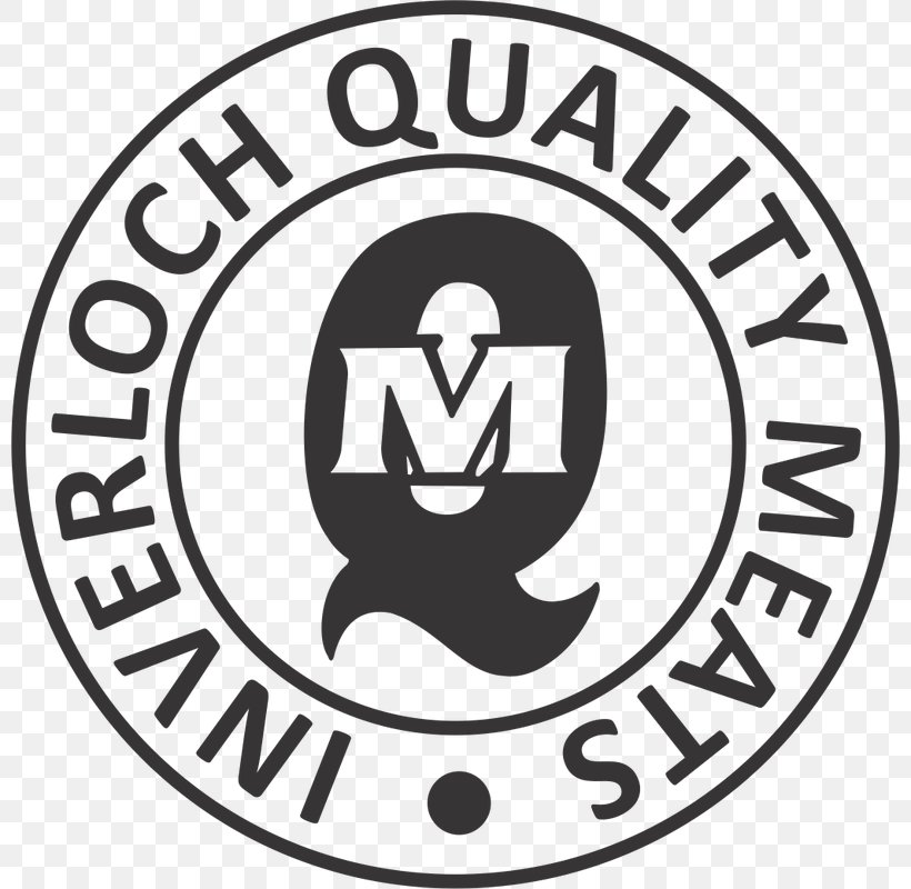 Inverloch Quality Meats Logo Emblem Brand Trademark, PNG, 800x800px, Logo, Area, Black, Black And White, Brand Download Free