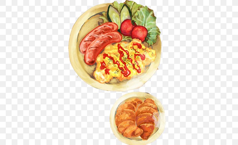 Bento Food Omurice Painting Illustration, PNG, 500x500px, Watercolor, Cartoon, Flower, Frame, Heart Download Free