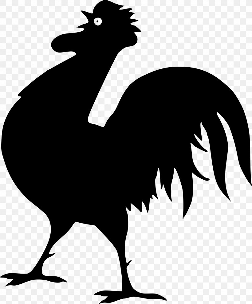 Chicken Silhouette Rooster Broiler, PNG, 1986x2400px, Chicken, Beak, Bird, Black And White, Broiler Download Free