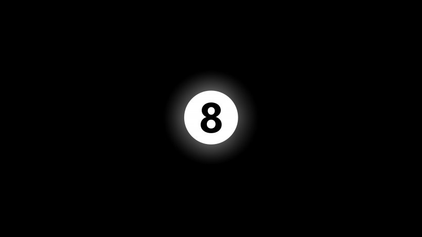 Eight-ball Billiard Ball Logo Black And White, PNG, 3840x2160px, Black And White, Billiard Ball, Billiard Balls, Black, Brand Download Free
