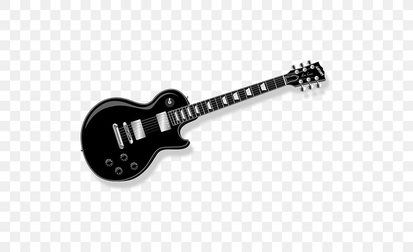 Electric Guitar Black And White Clip Art, PNG, 500x500px, Watercolor, Cartoon, Flower, Frame, Heart Download Free