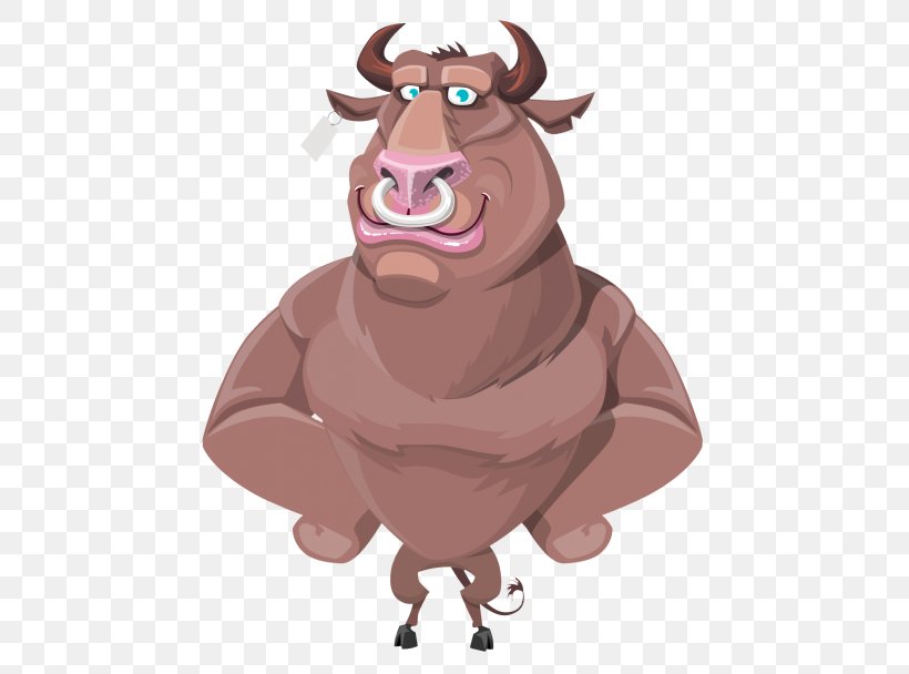 Cattle Ox Bull, PNG, 500x608px, Cattle, Bull, Cartoon, Cattle Like Mammal, Fictional Character Download Free