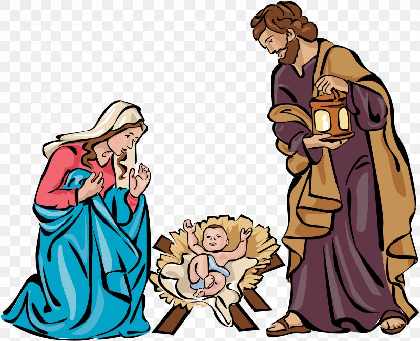 Holy Family Nativity Scene Christmas Nativity Of Jesus Clip Art, PNG, 3300x2679px, Holy Family, Art, Artwork, Christmas, Clothing Download Free
