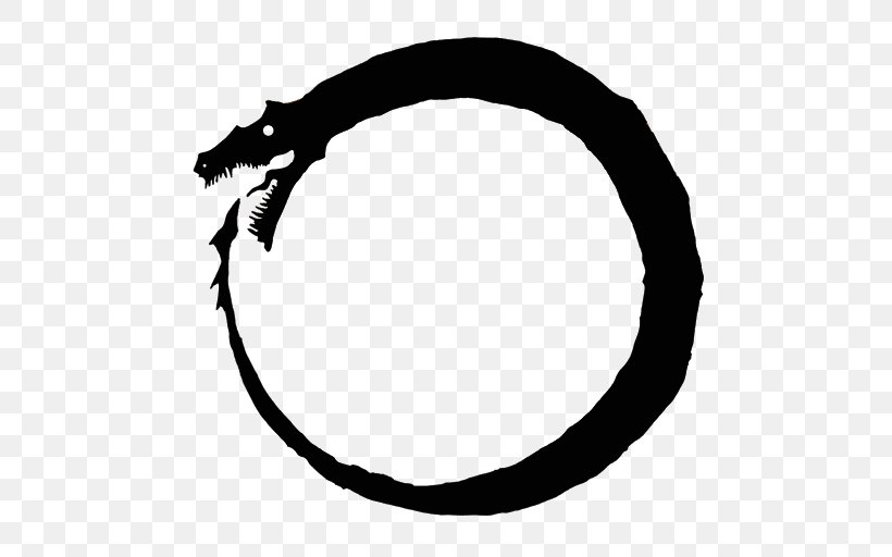 Ouroboros Symbol Jörmungandr Image Clip Art, PNG, 512x512px, Ouroboros, Alchemy, Black And White, Creation Myth, Dragon Download Free